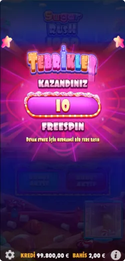 Sugar Rush 1000 max win ne kadar